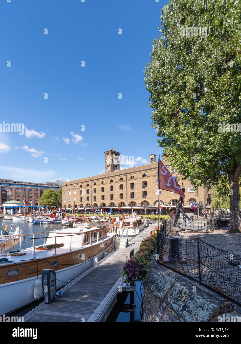 St. Katharine Dock, City of London Stock Photo