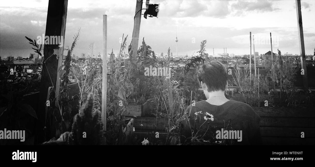 Woman only rear view Black and White Stock Photos & Images - Alamy