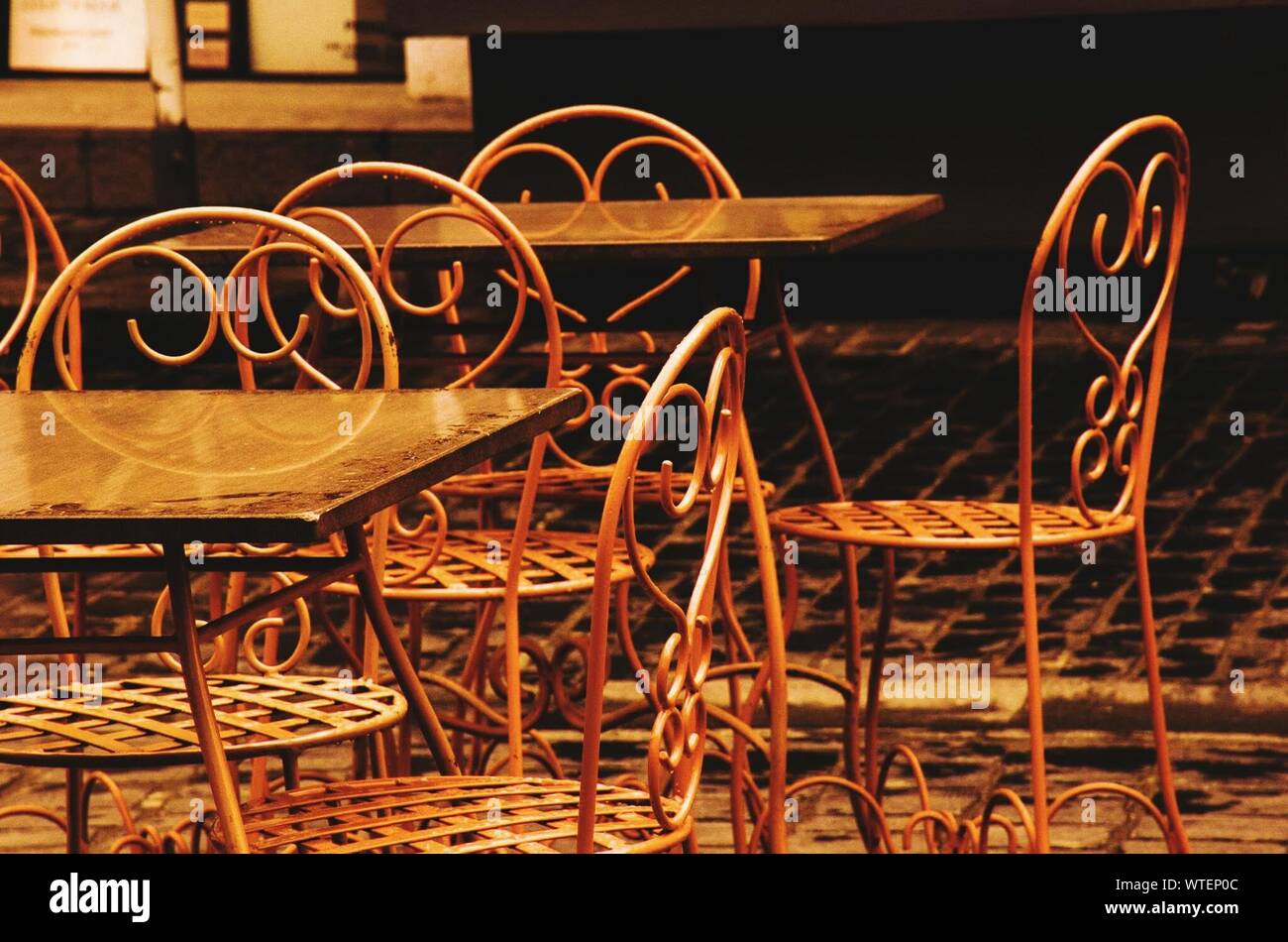 Empty Cafe Table And Chairs Stock Photos Empty Cafe Table And