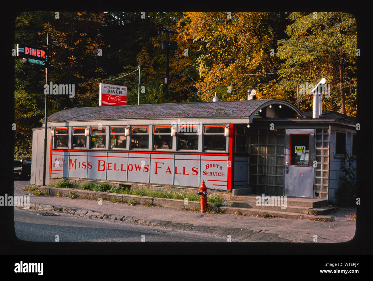 Miss Bellows Falls Diner, Bellows Falls, Vermont Stock Photo Alamy