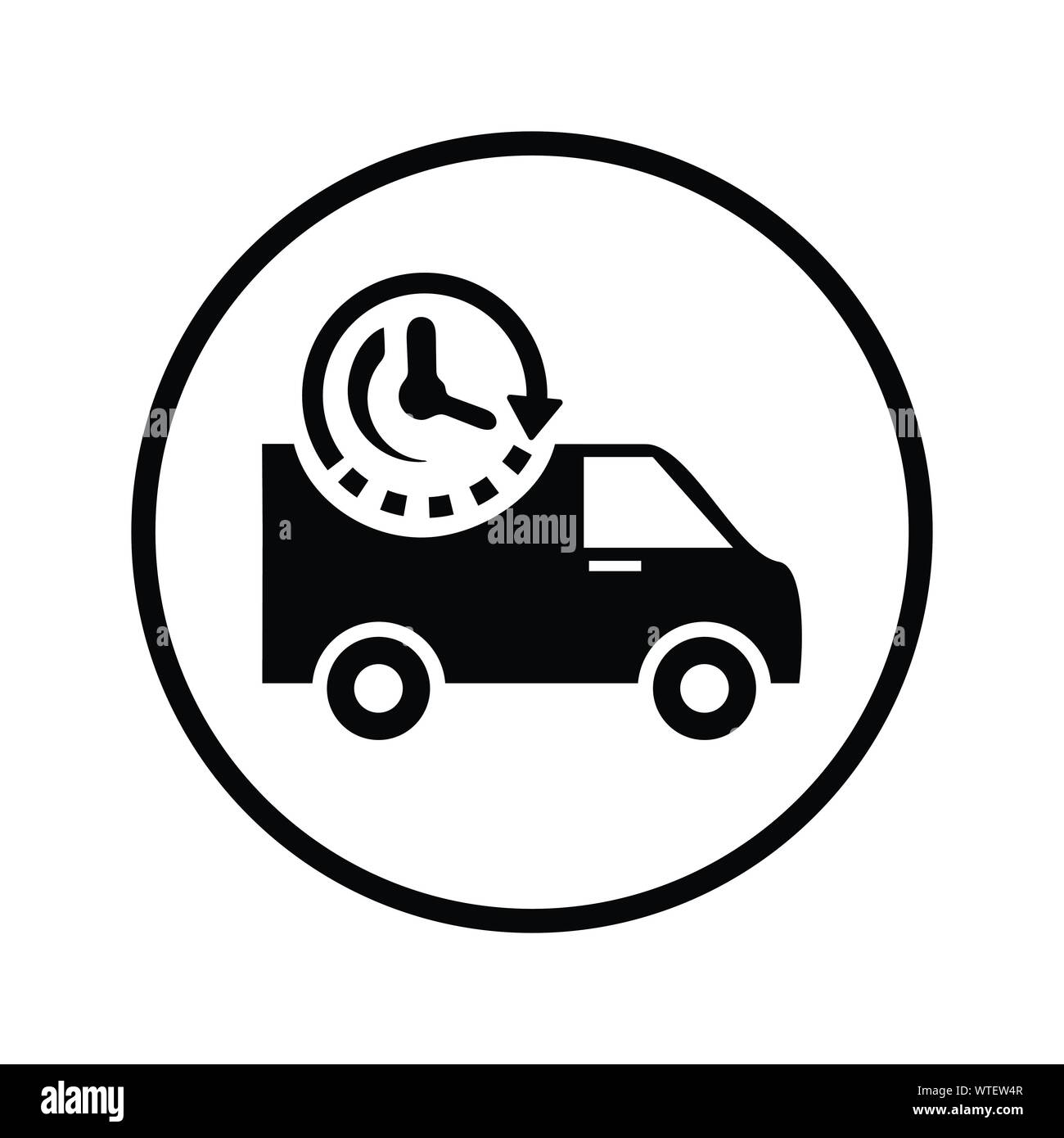 on-time-delivery-schedule-pickup-icon-stock-vector-image-art-alamy