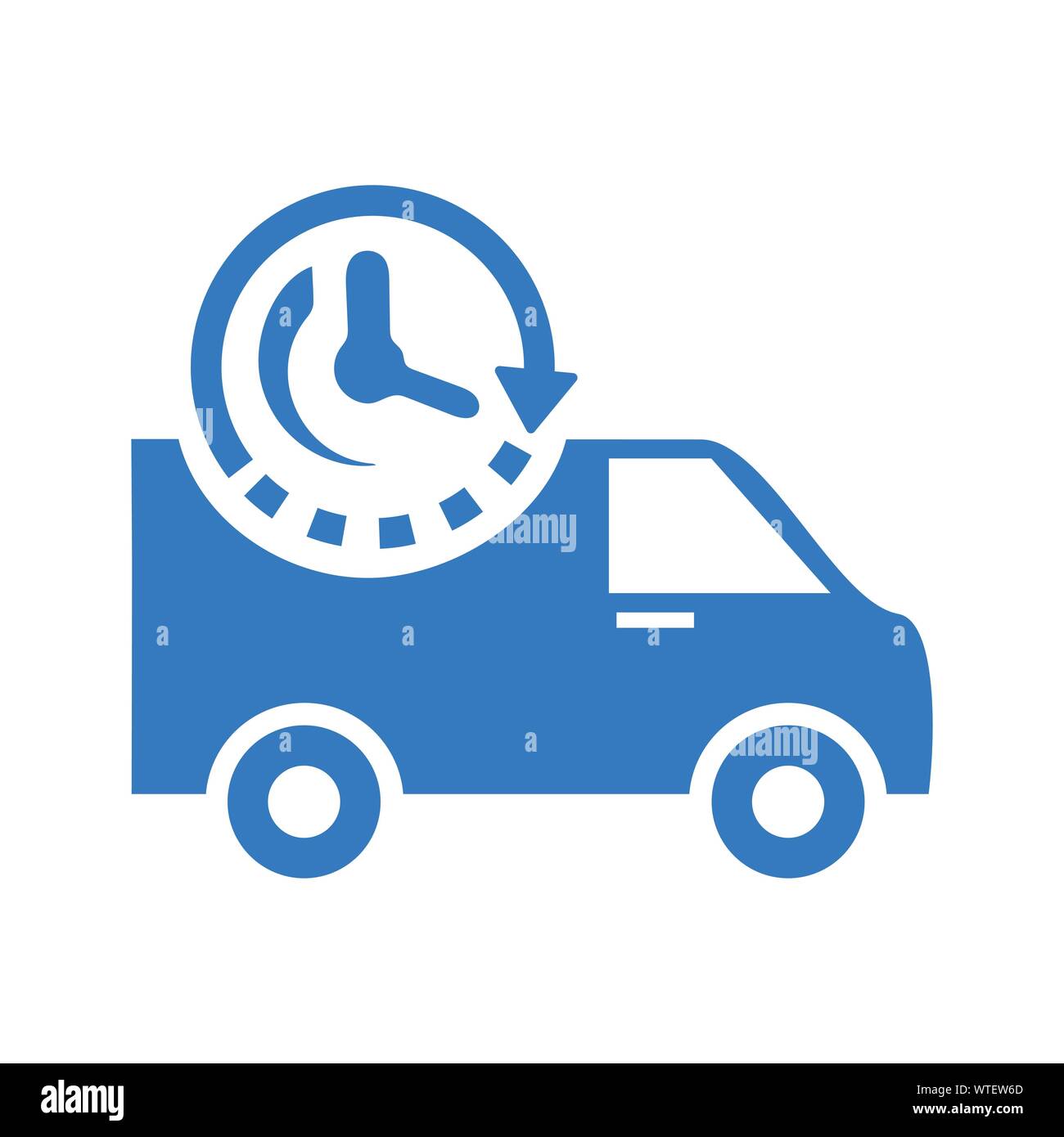 On-Time Delivery / Schedule Pickup Icon Stock Vector