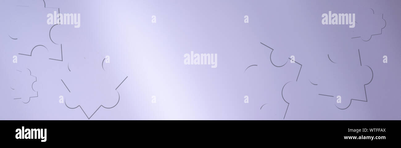 Blue background with puzzle elements, space for text Stock Photo - Alamy