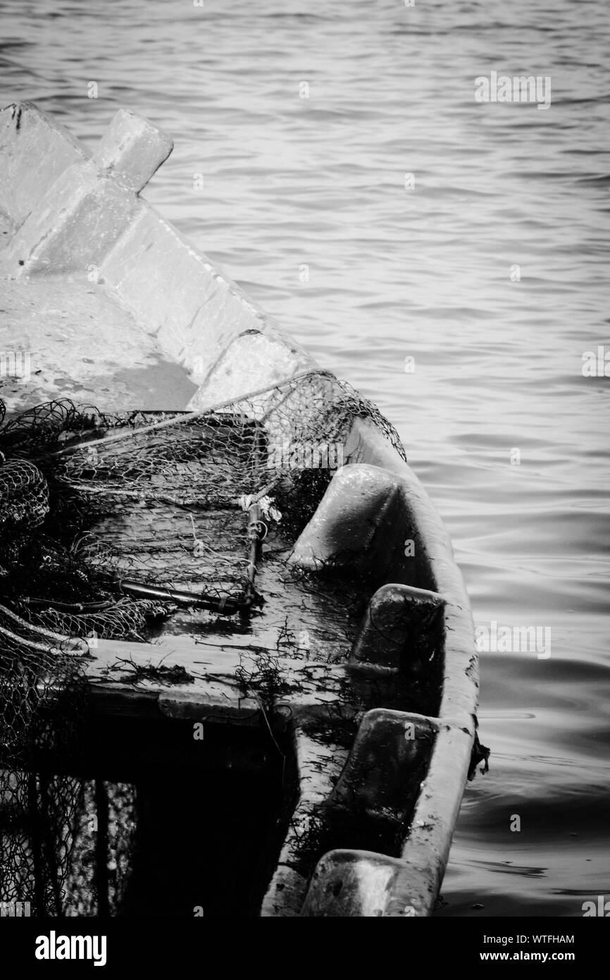 Fishing Boat Black and White Stock Photos & Images - Alamy
