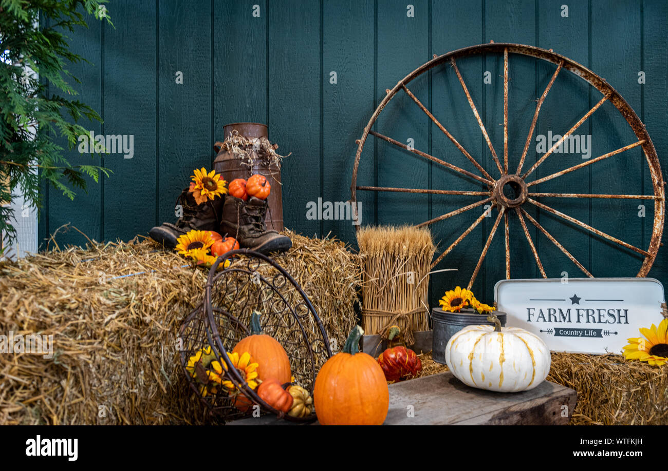 Fall fair set up at London Ontario Western fair 2019 Stock Photo - Alamy
