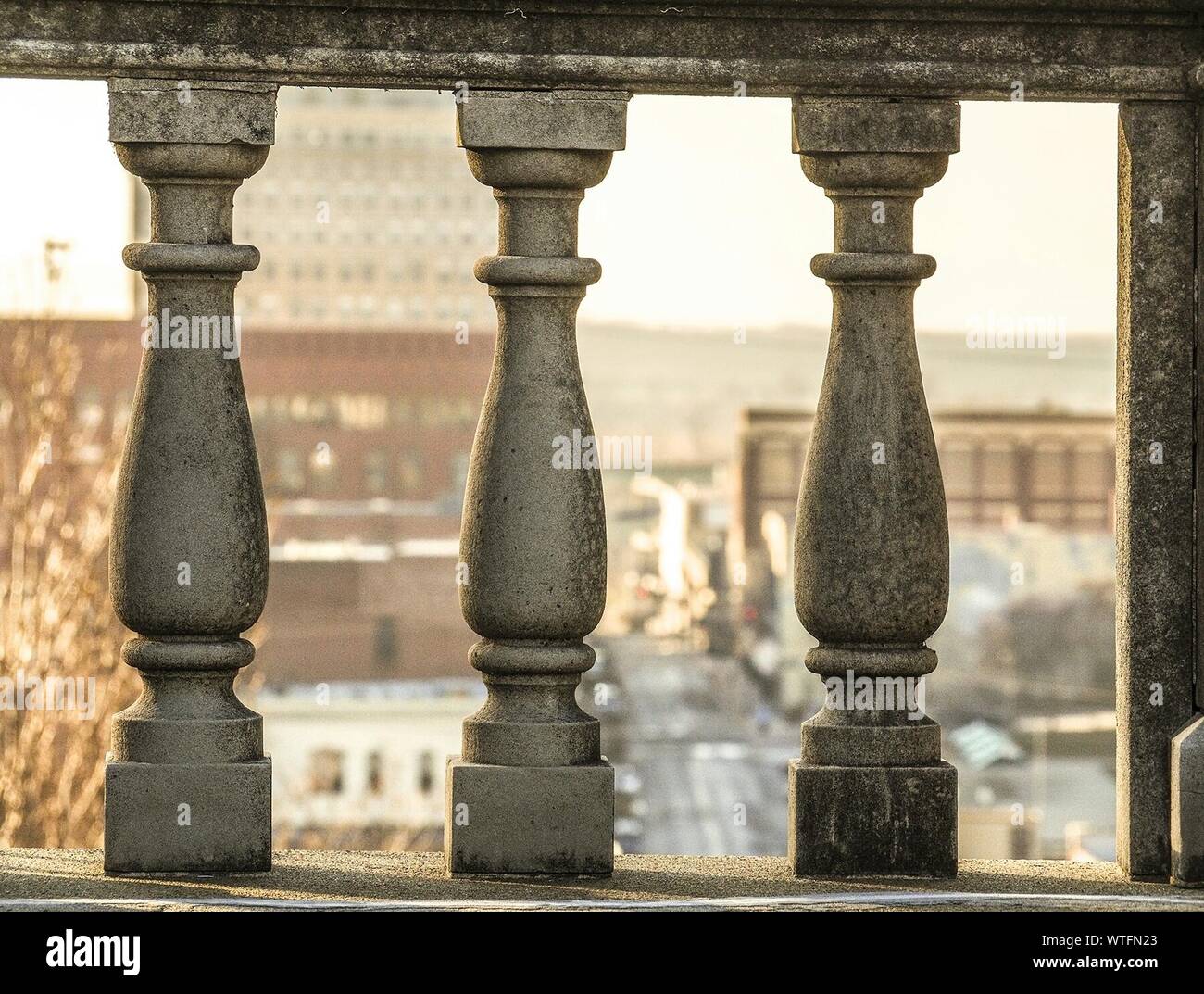 Porch Of Railing Stock Photo - Alamy