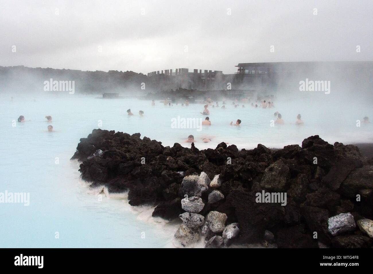 People in the blue lagoon hi-res stock photography and images - Alamy