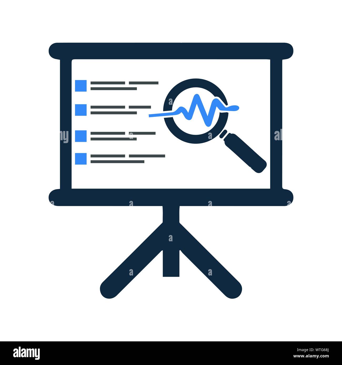 Analysis Report Icon, Chart, Analytics Stock Vector Image & Art - Alamy