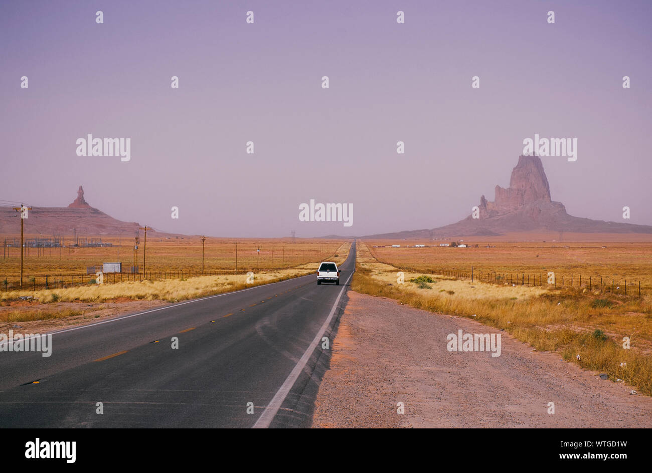 Car Moving On Road Stock Photo Alamy