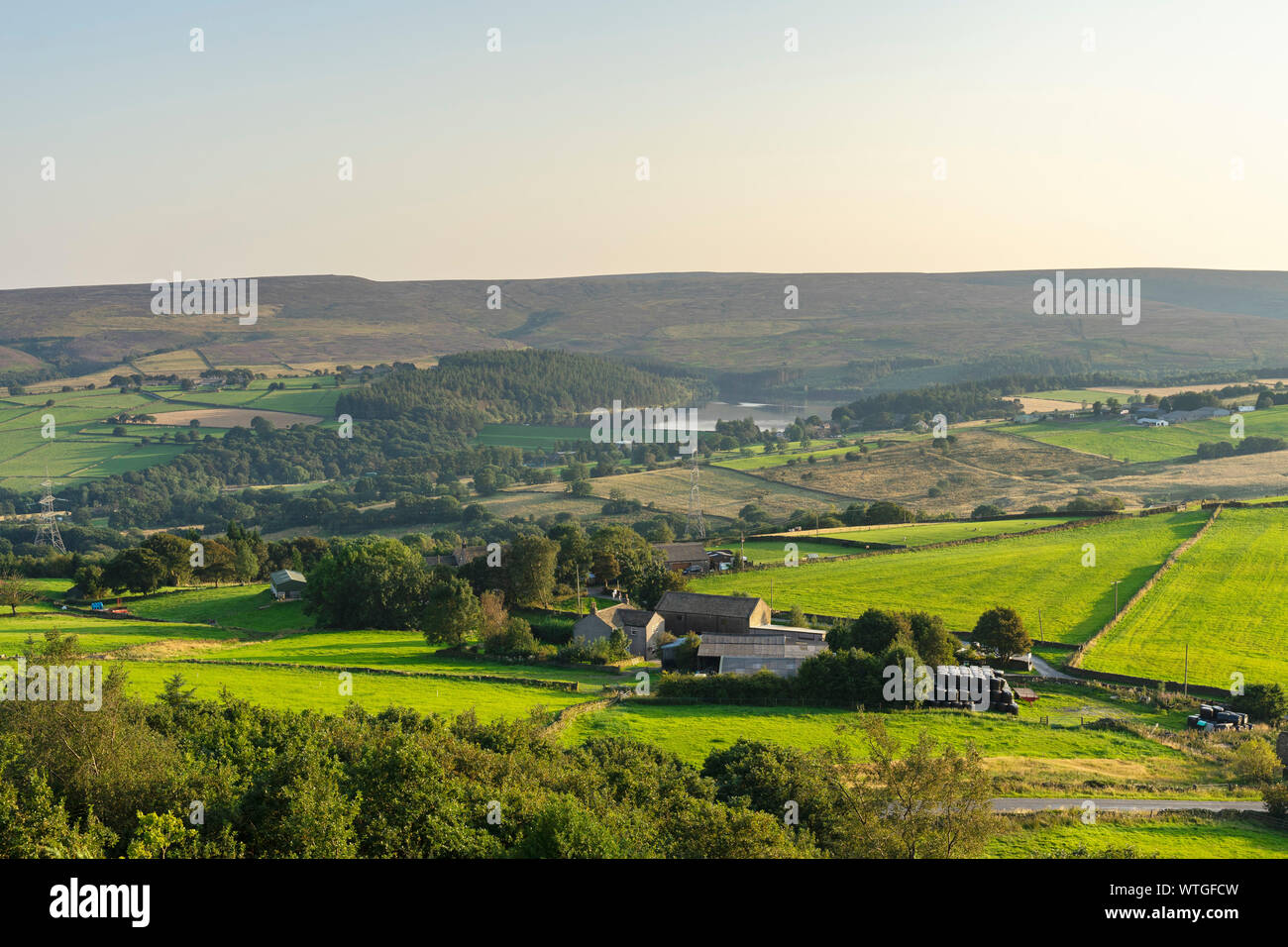 Midhope Moors from Hartcliff Road, Yorkshire, UK Stock Photo