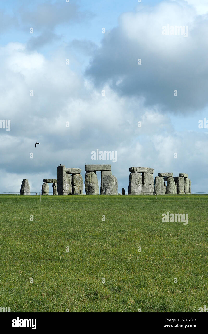 Stonehenge, Neolithic ancient standing stone circle monument, Wilshire