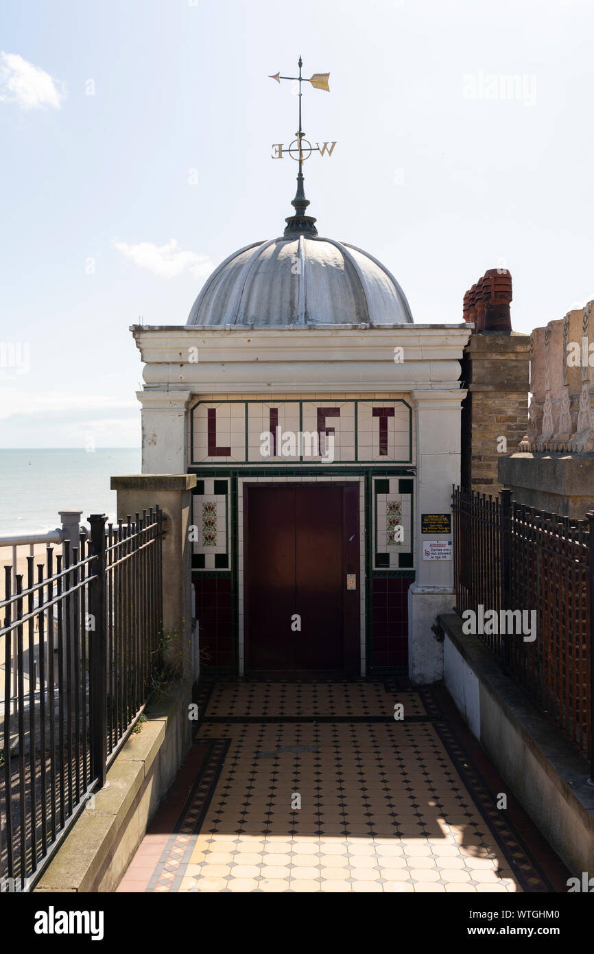 Eastcliff Lift (Victorian) - Ramsgate, Kent UK Stock Photo