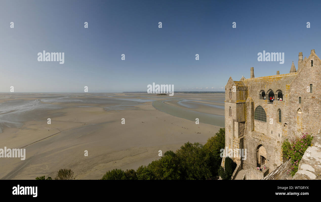 bay of Mont Saint Michel Stock Photo