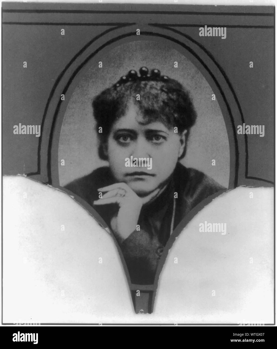 Mme. Blavatsky, head-and-shoulders portrait Stock Photo