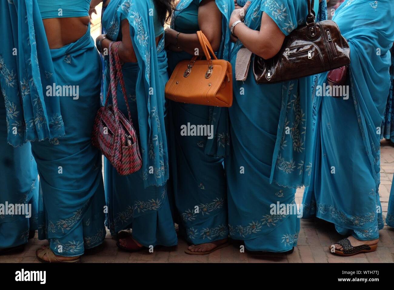 Women in the sari hi-res stock photography and images - Alamy