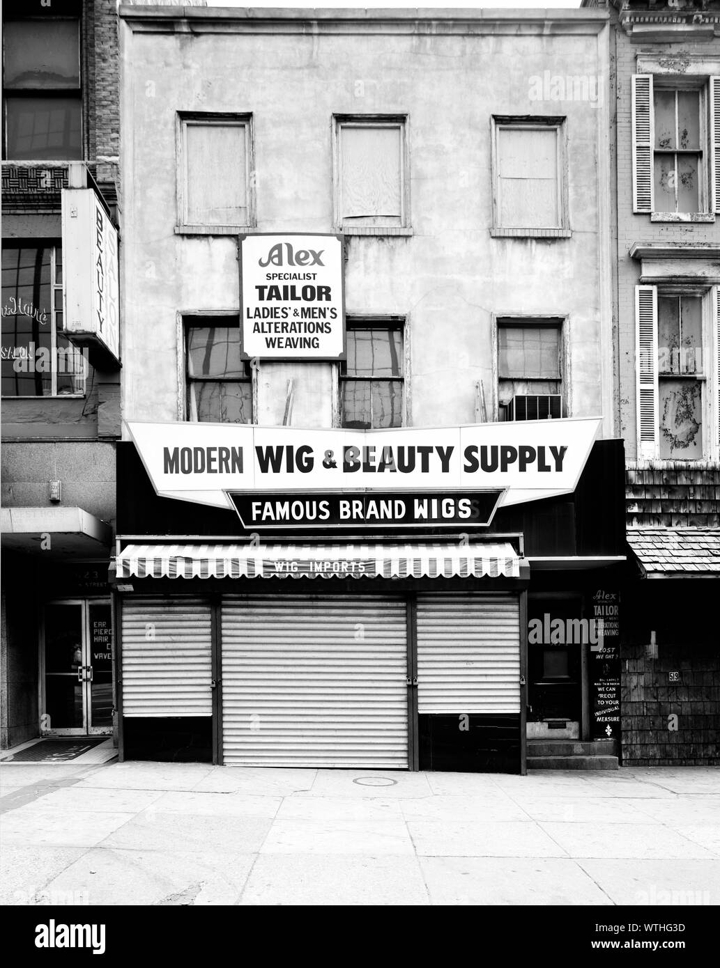 Modern Wig & Beauty Supplies and other stores at 11th and E Streets, N