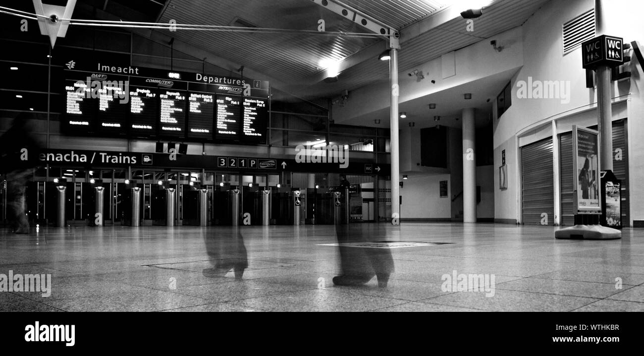 Empty Airport Stock Photo