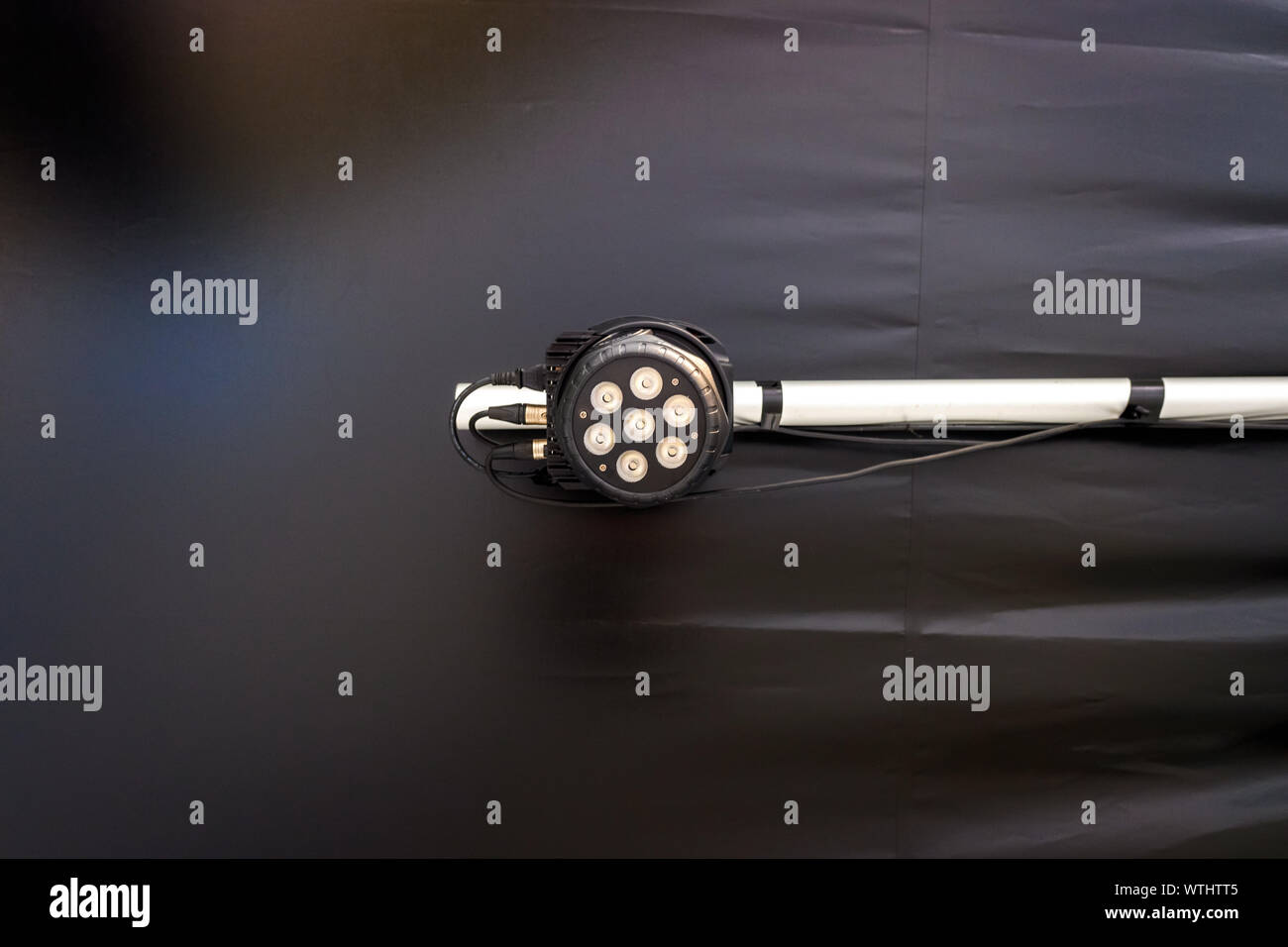 LED spotlights hanging on a stage Stock Photo Alamy