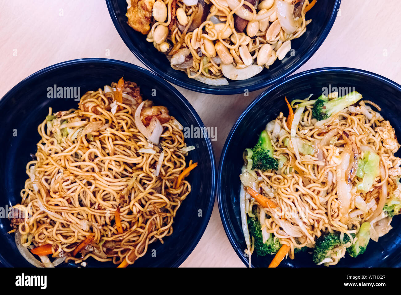 Asian foods rich in carbohydrates and vegetables Stock Photo Alamy