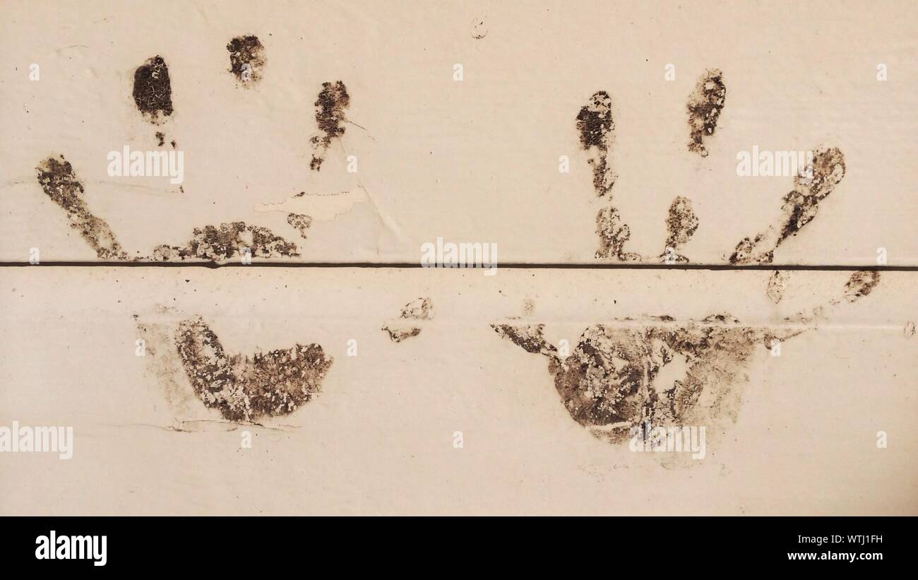 Handprints Wall High Resolution Stock Photography and Images Alamy