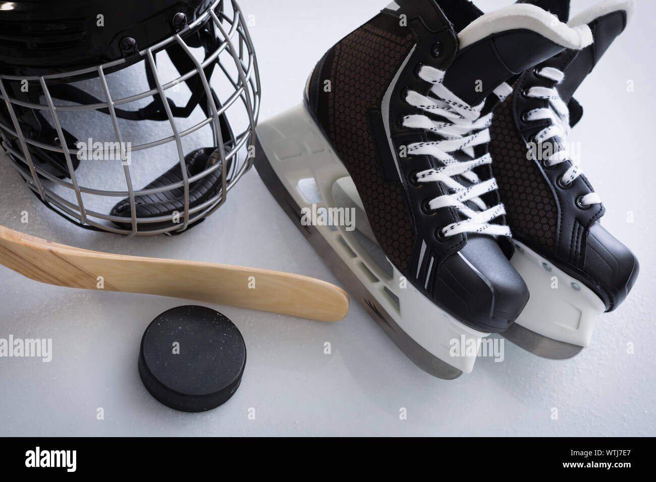 Ice hockey accessories Stock Photo - Alamy