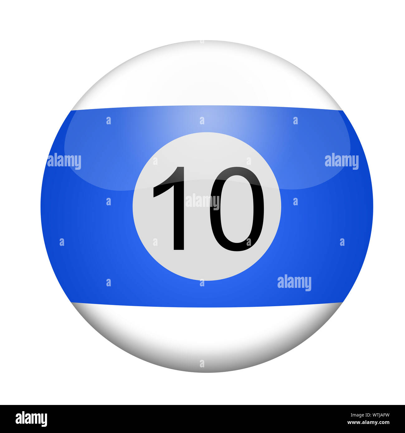 Illustration of a colored billiard ball Stock Photo Alamy