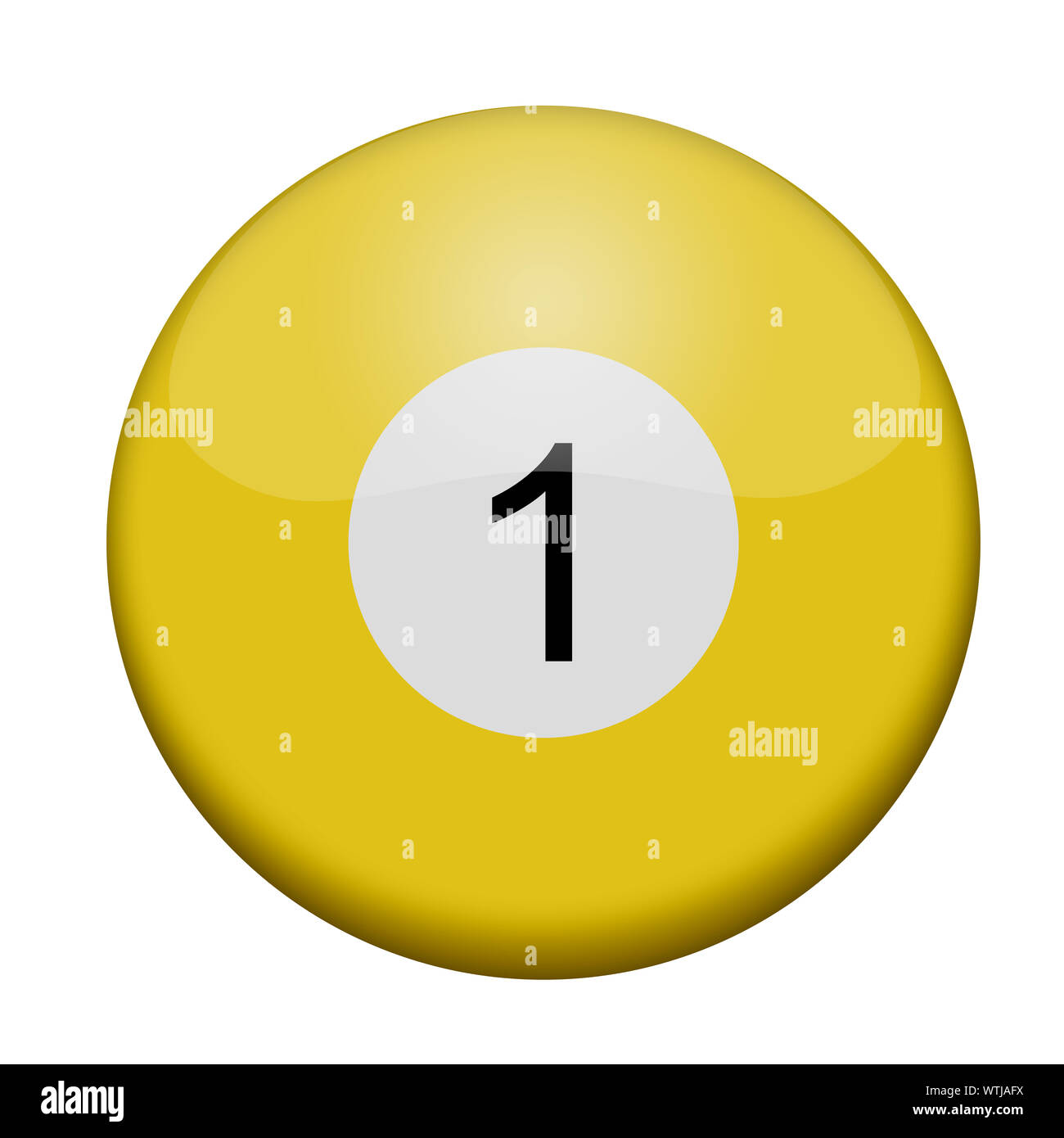 Illustration of a colored billiard ball Stock Photo Alamy