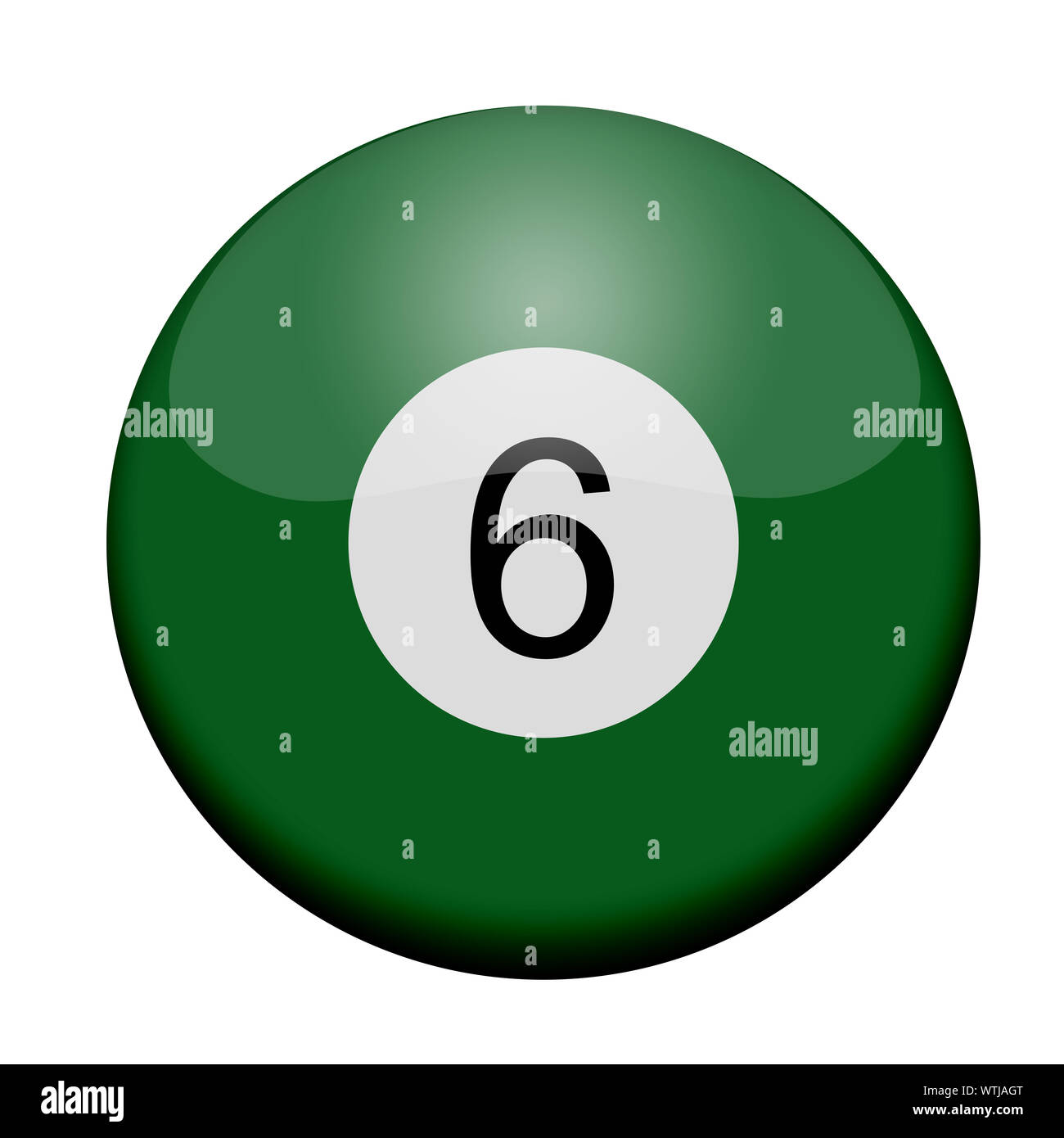 Illustration of a colored billiard ball Stock Photo Alamy