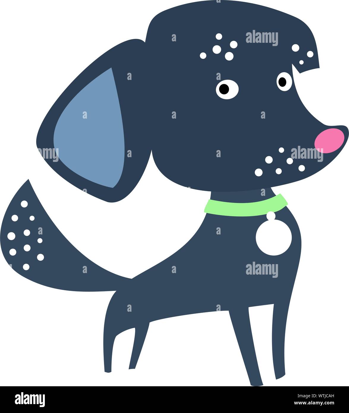 Vector Set of funny Mixed breed or mongrel dog Stock Vector Image & Art ...