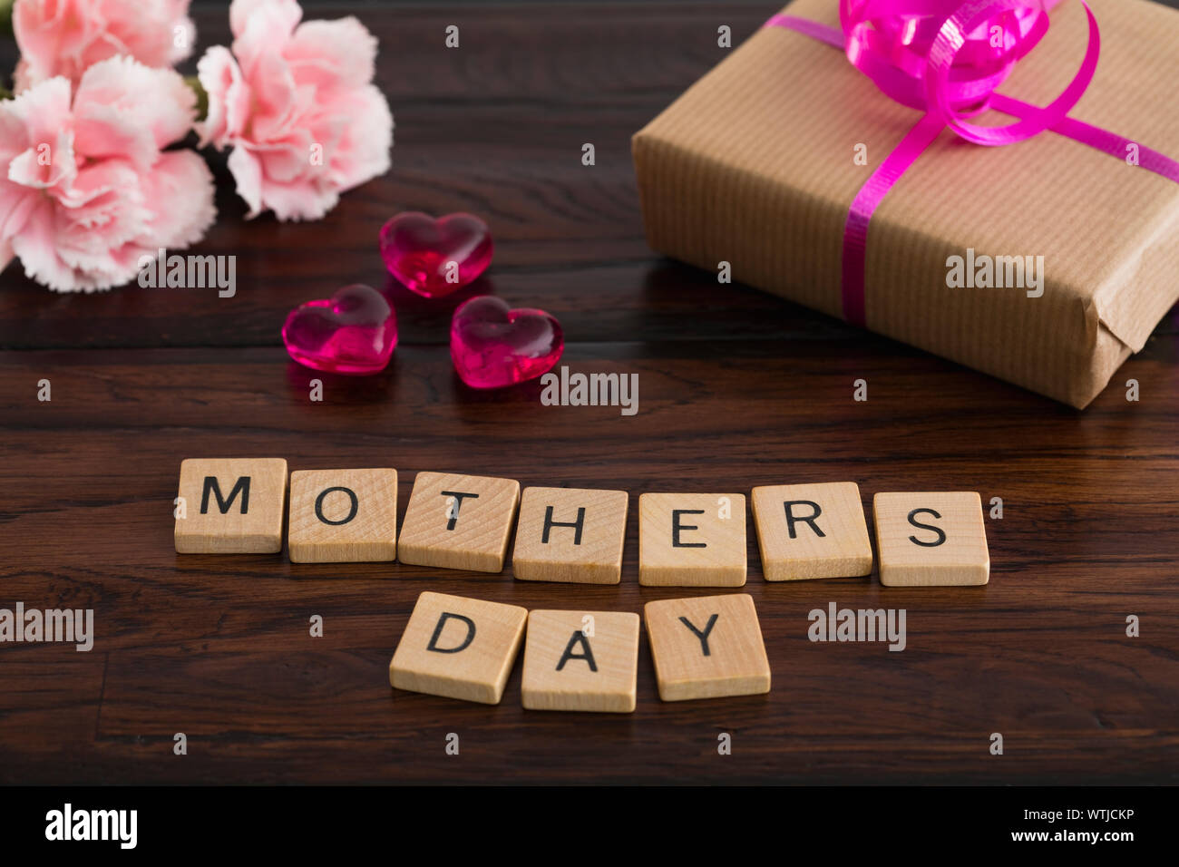 Happy mother's day message Stock Photo