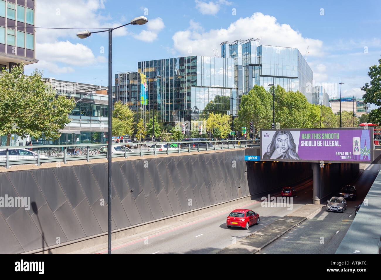 Tottenham Court Road underpass, Euston Road, Fitzrovia, London Borough of Camden, Greater London, England, United Kingdom Stock Photo