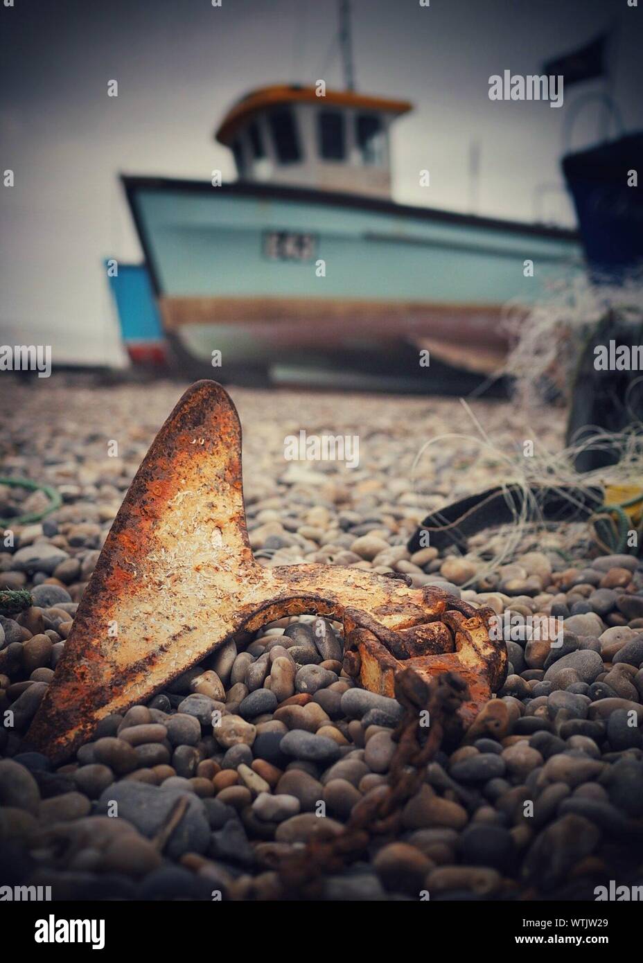 Old Rusty Metal Anchor High Resolution Stock Photography and Images - Alamy