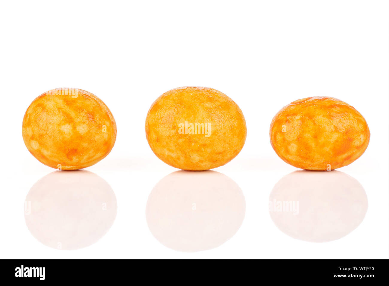Orange Pack Rice Group of three whole orange rice japan assortment isolated on white ...