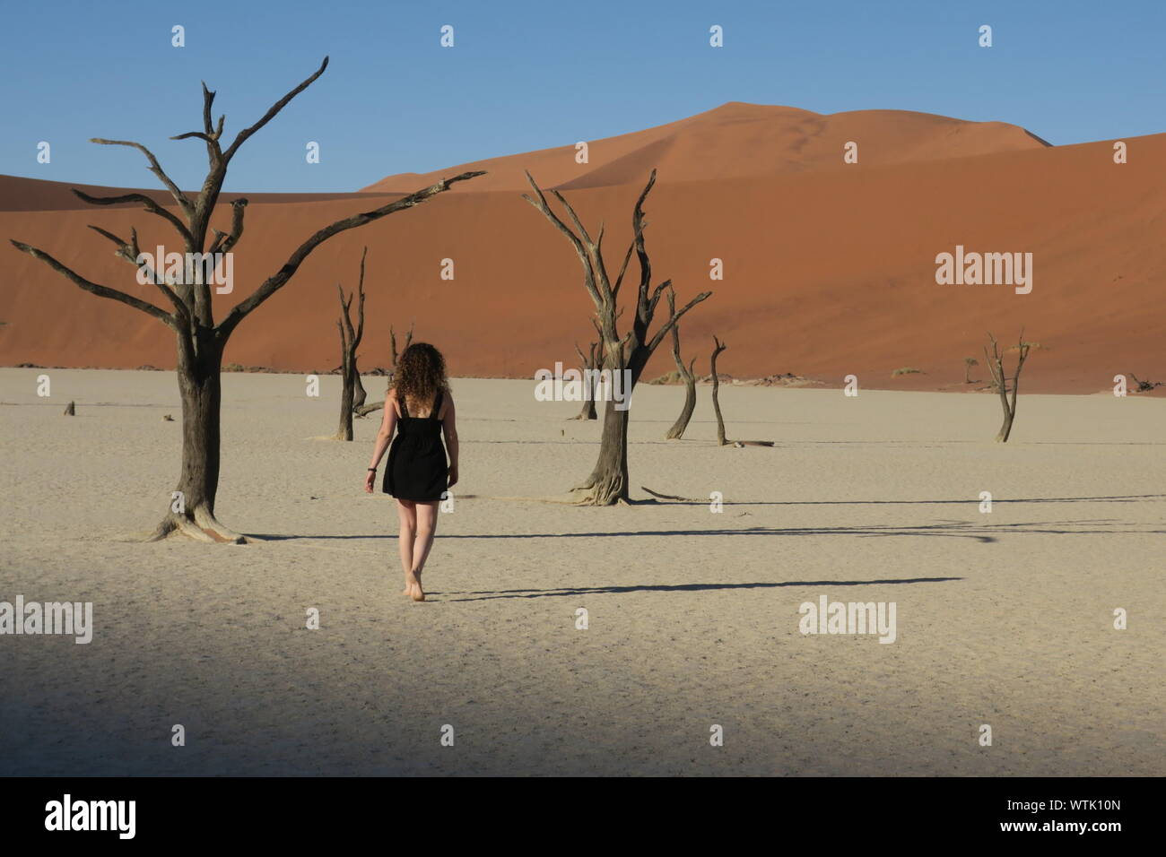 Barefoot woman in desert hi-res stock photography and images - Alamy