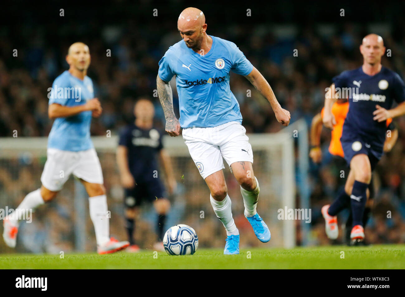 Manchester, UK. 11th Sep, 2019. ; Etihad Stadium, Manchester, Lancashire, England; Vincent Kompany Testimonial, Manchester City Legends versus Premier League All Stars XI; Stephen Ireland of Manchester City Legends   - Editorial Use Only. Credit: Action Plus Sports Images/Alamy Live News Stock Photo