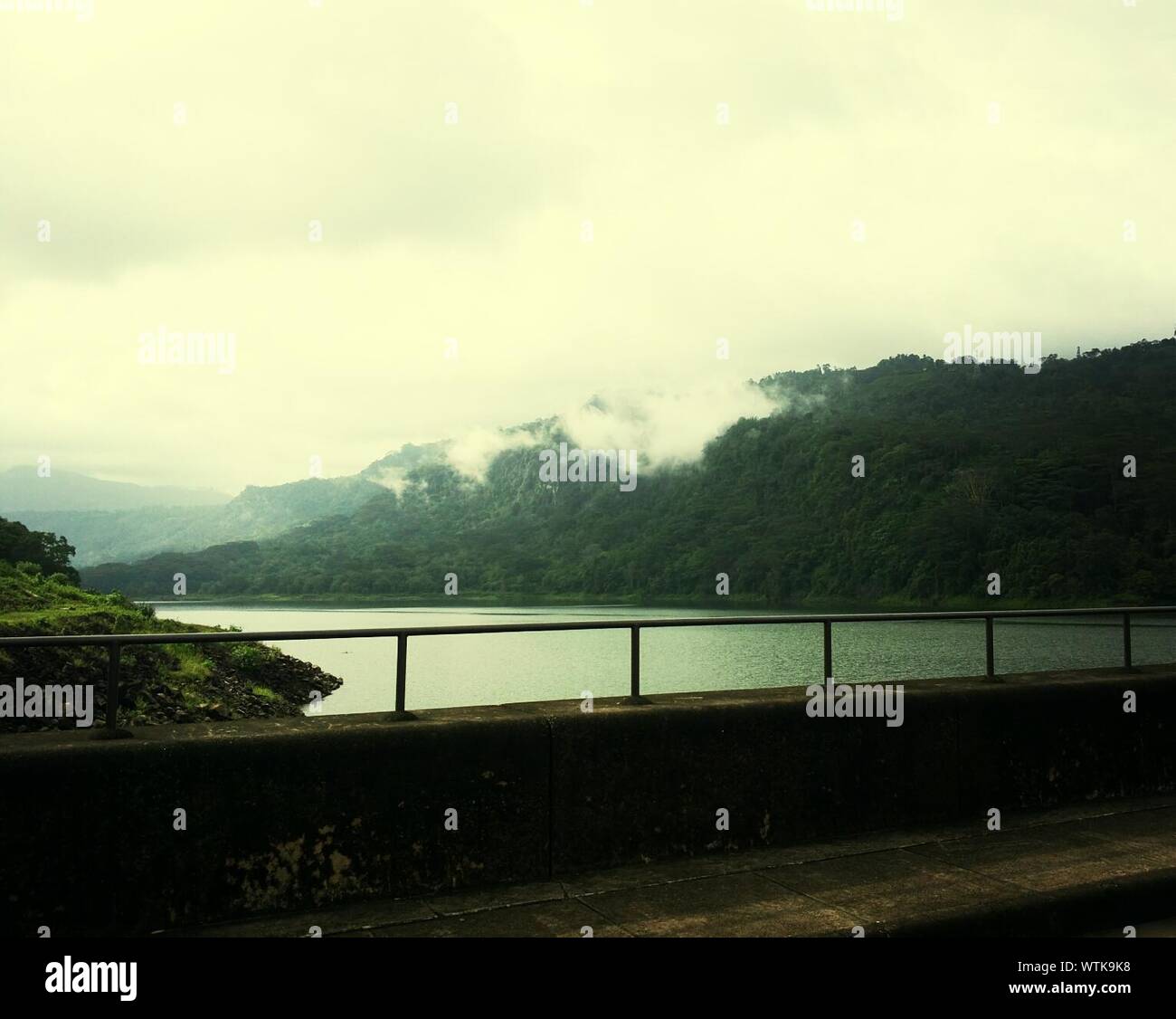 Beautiful Mountains At Kotmale Dam Stock Photo