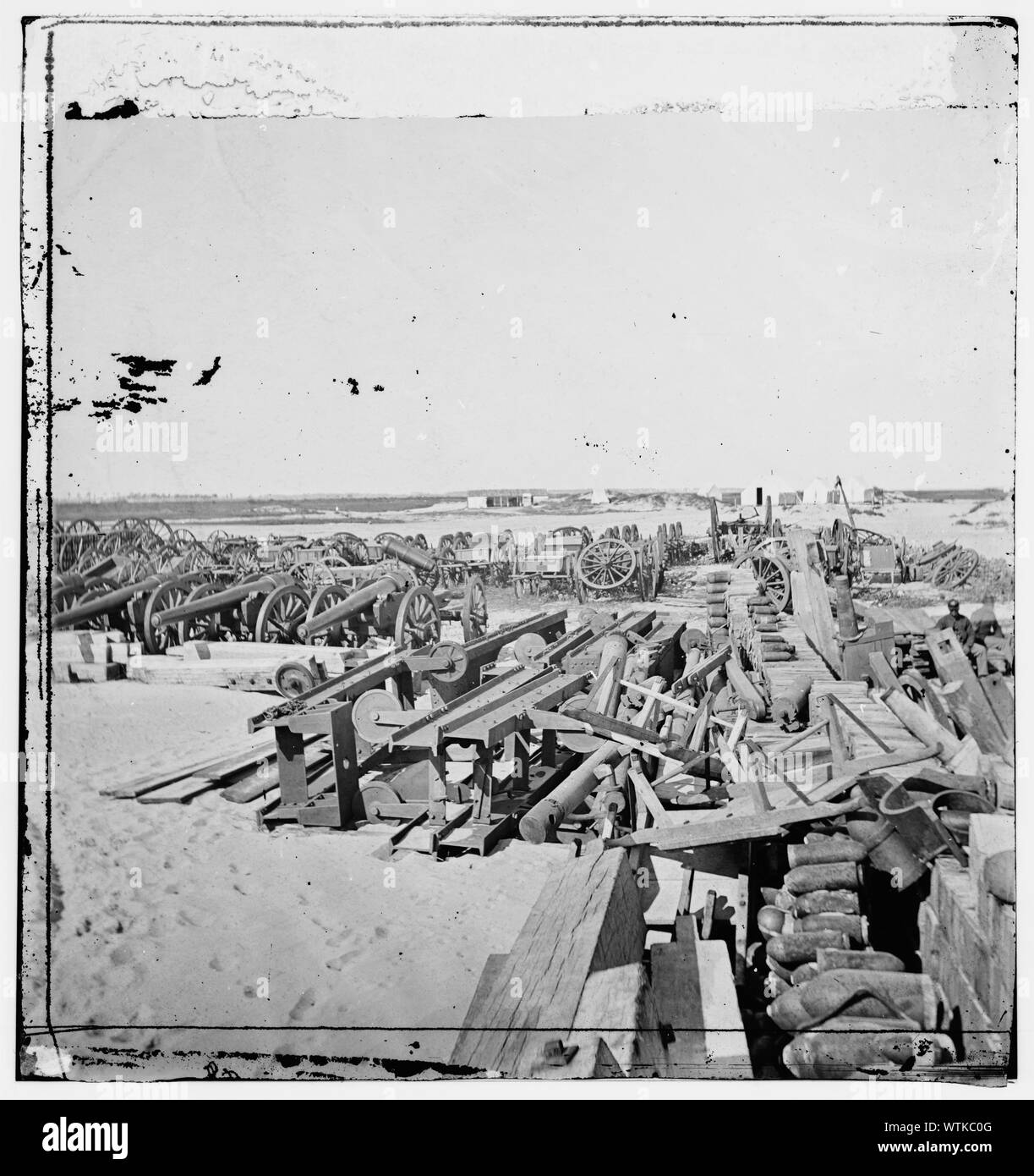 Morris Island, S.C. Ordnance depot Selected Civil War photographs, 1861