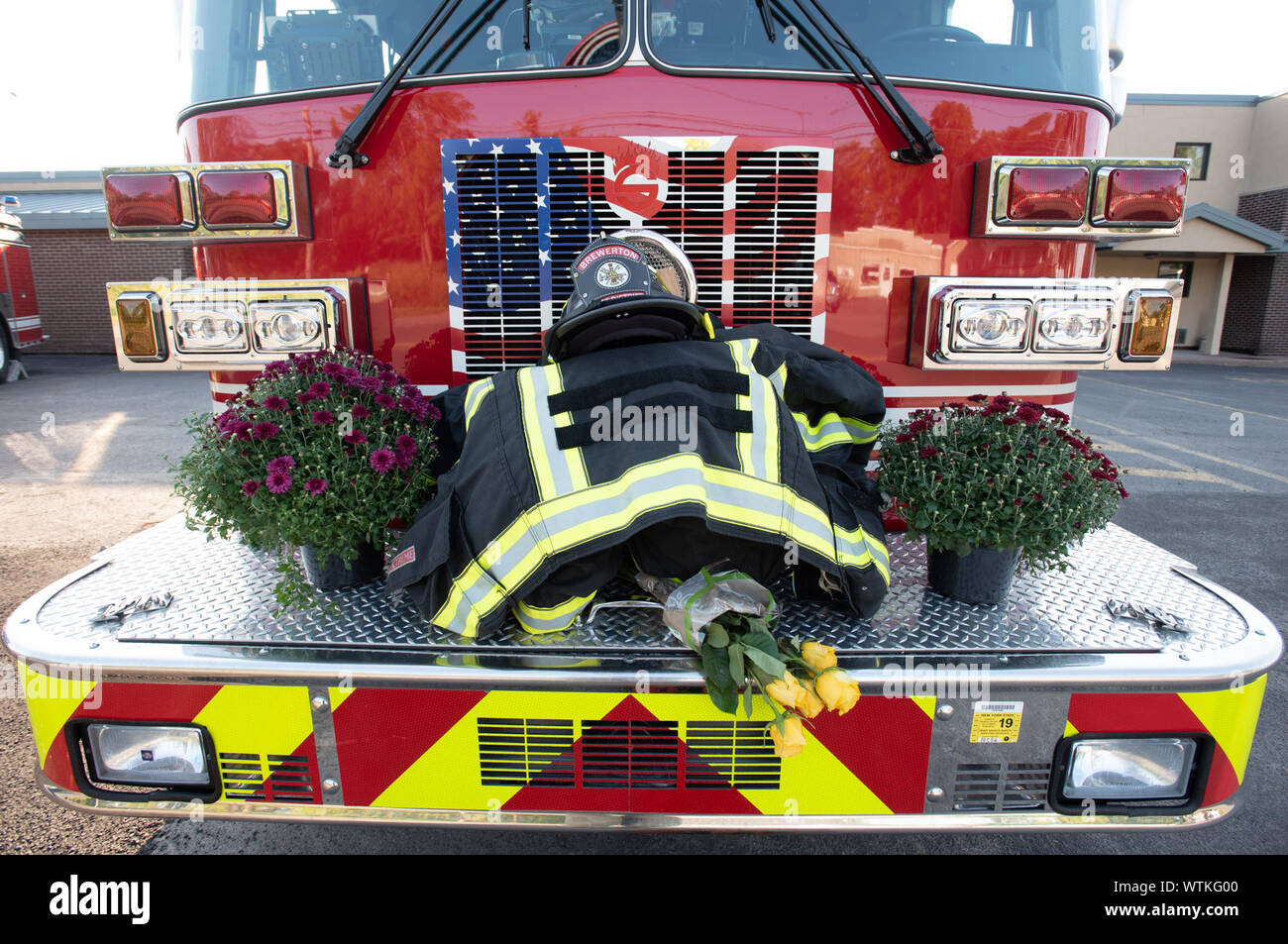 Brewerton, New York, USA. 11th Sep, 2019. Local fire department in Brewerton New York Remembers September 11th. (Credit Image: © Zach RobertsZUMA Wire) Credit: ZUMA Press, Inc./Alamy Live News Stock Photo