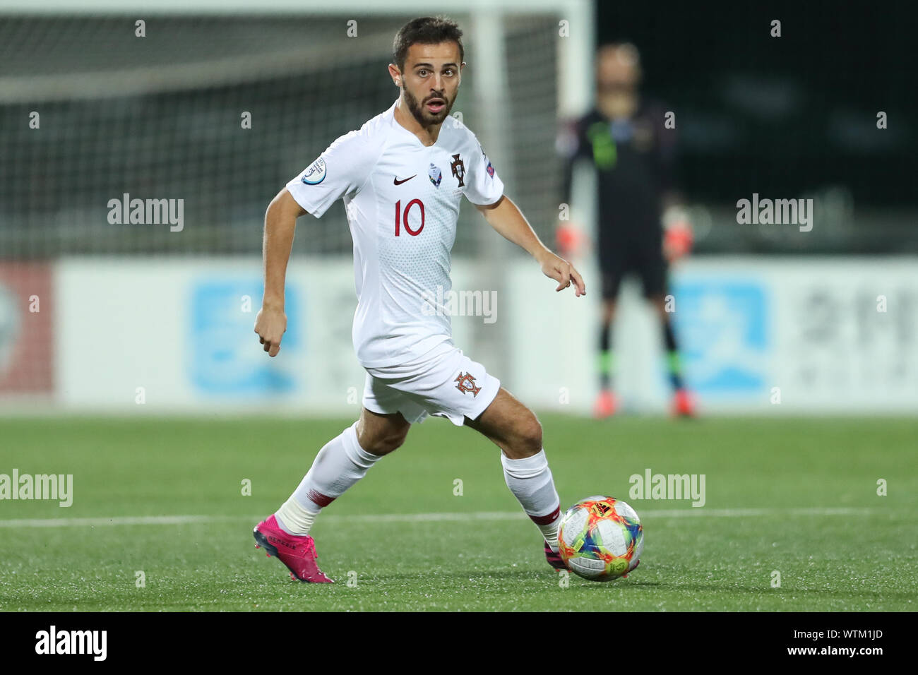 Vilinus, Lithuania. 10th Sep, 2019. Bernardo Silva of Portugal during UEFA EURO 2020 Qualifying match between Lithuania and Portugal on September 10 2019, at LFF Stadium in Vilnius, Lithuania. Credit: Action Plus Sports/Alamy Live News Stock Photo