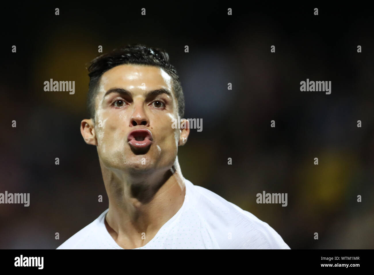 Vilinus, Lithuania. 10th Sep, 2019. Cristiano Ronaldo of Portugal during UEFA EURO 2020 Qualifying match between Lithuania and Portugal on September 10 2019, at LFF Stadium in Vilnius, Lithuania. Credit: Action Plus Sports/Alamy Live News Stock Photo