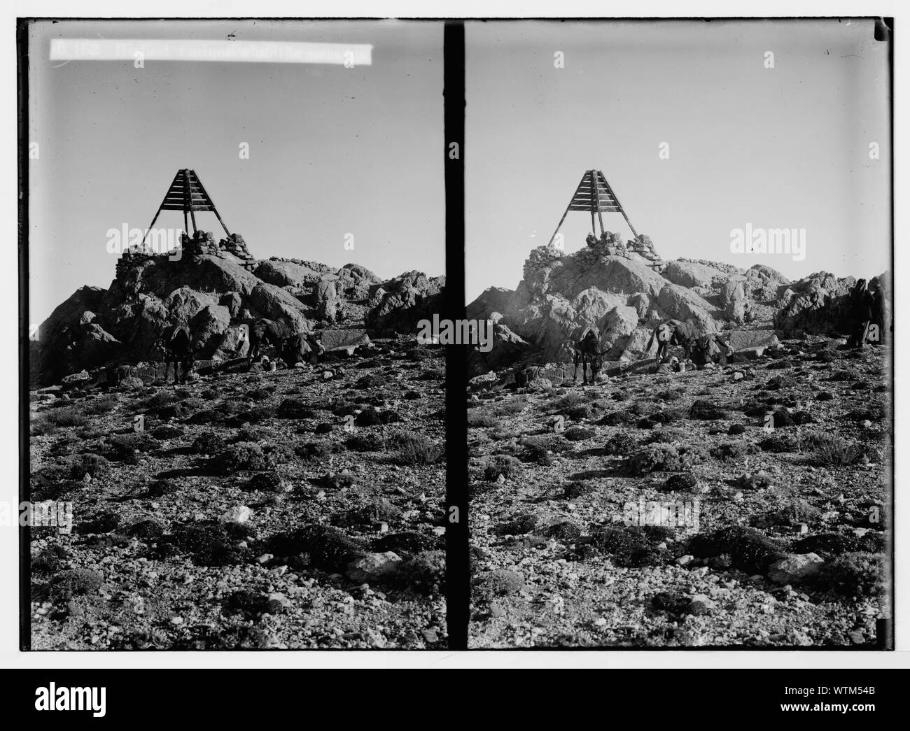 Mount Hermon, scene of the Transfiguration. Highest eminence of Hermon