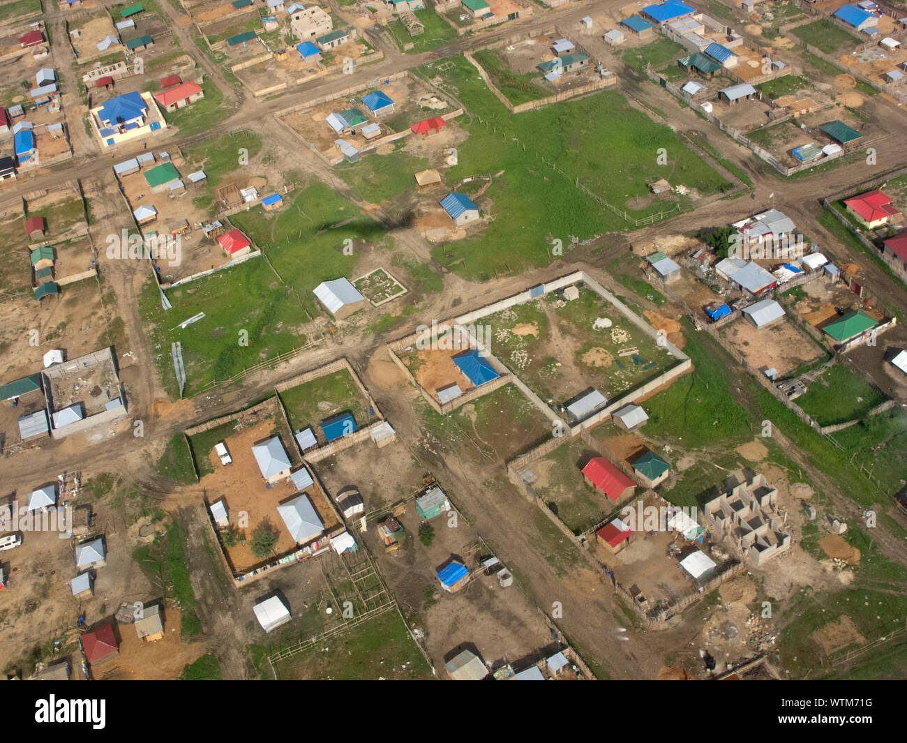aerial view of Juba, capital of South Sudan Stock Photo