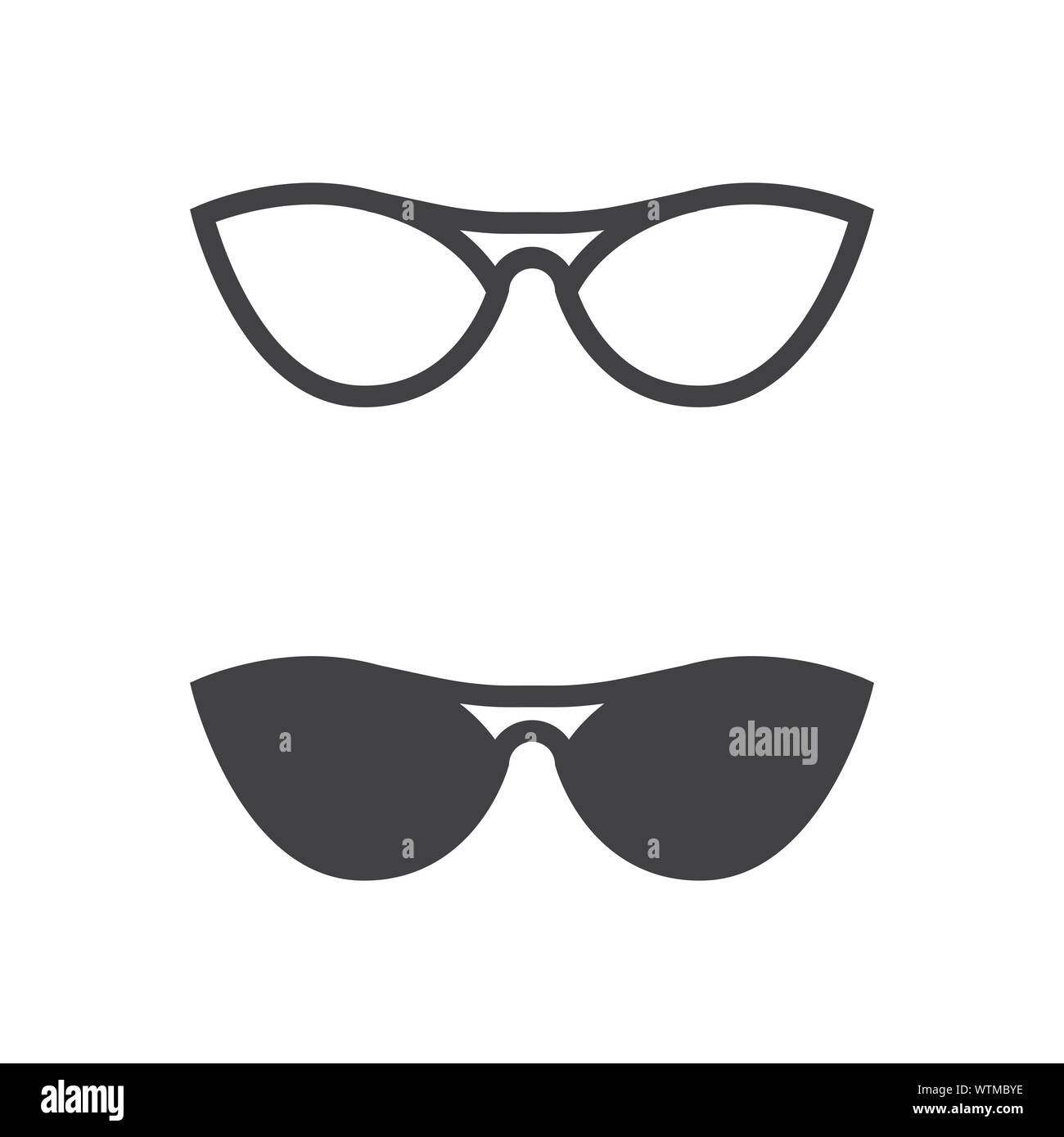 Black rim vector vectors Cut Out Stock Images & Pictures - Alamy
