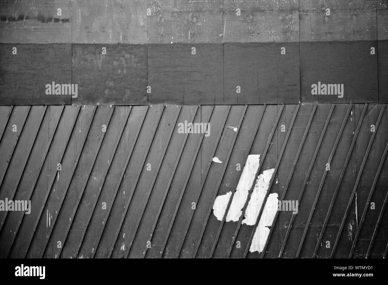 Corrugated Metal And Concrete Stock Photo Alamy