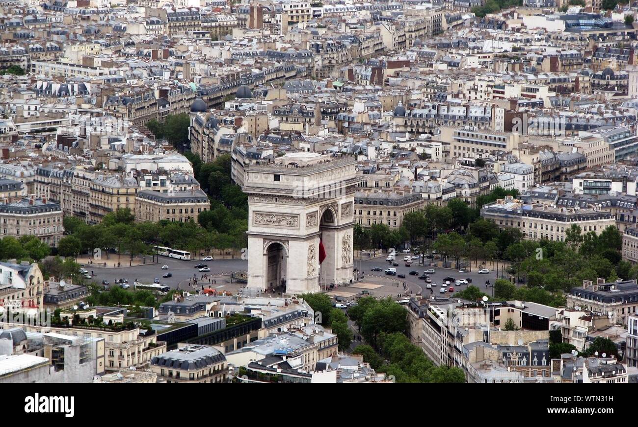 Arc de triomphe view hi-res stock photography and images - Alamy