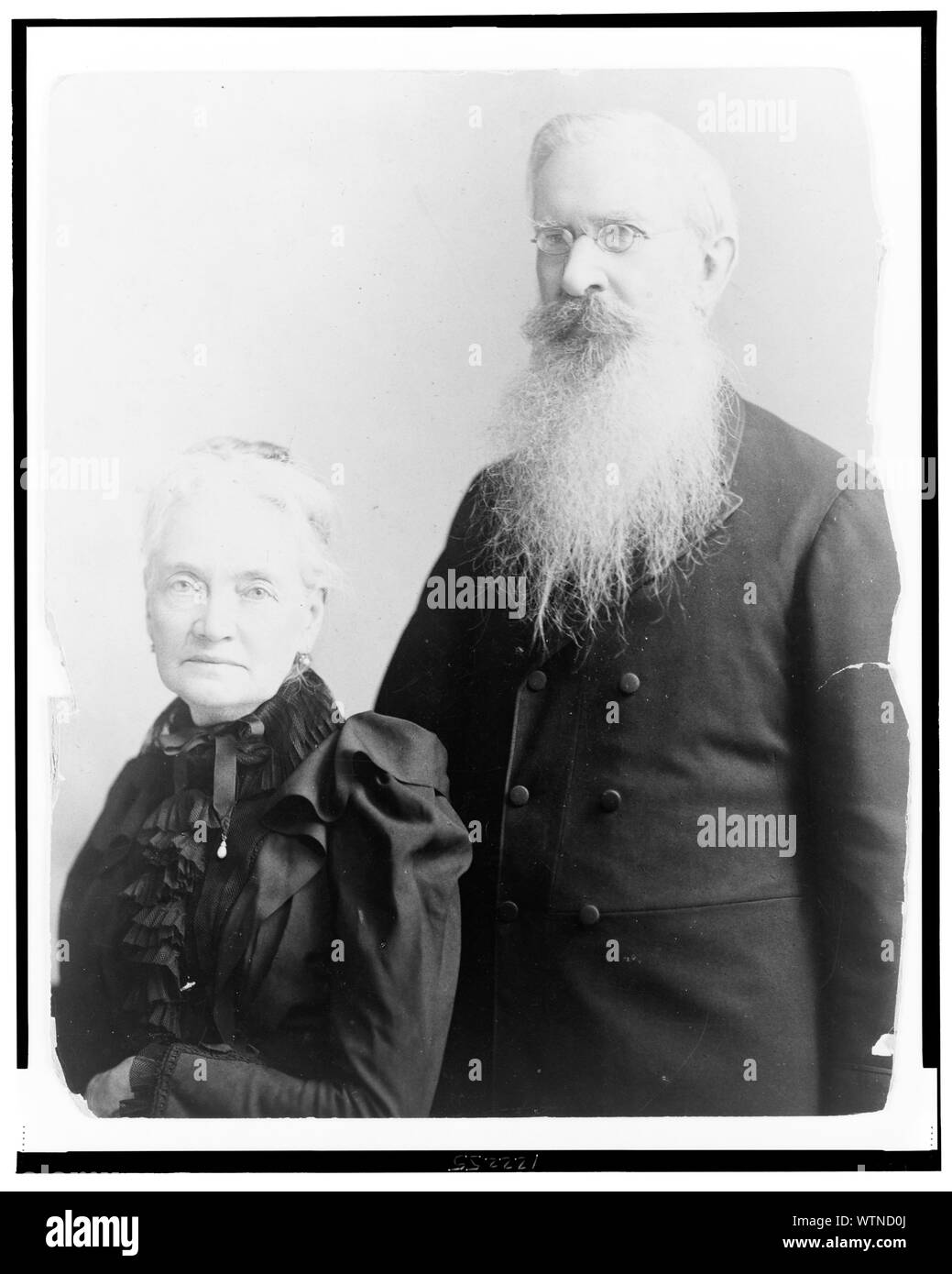 Mr. and Mrs. Gardiner Greene Hubbard, halflength portrait, facing left