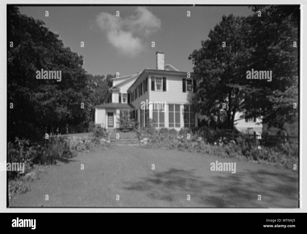 Mr. and Mrs. Richard Rodgers, residence on Black Rock Turnpike, Fairfield, Connecticut. Stock Photo