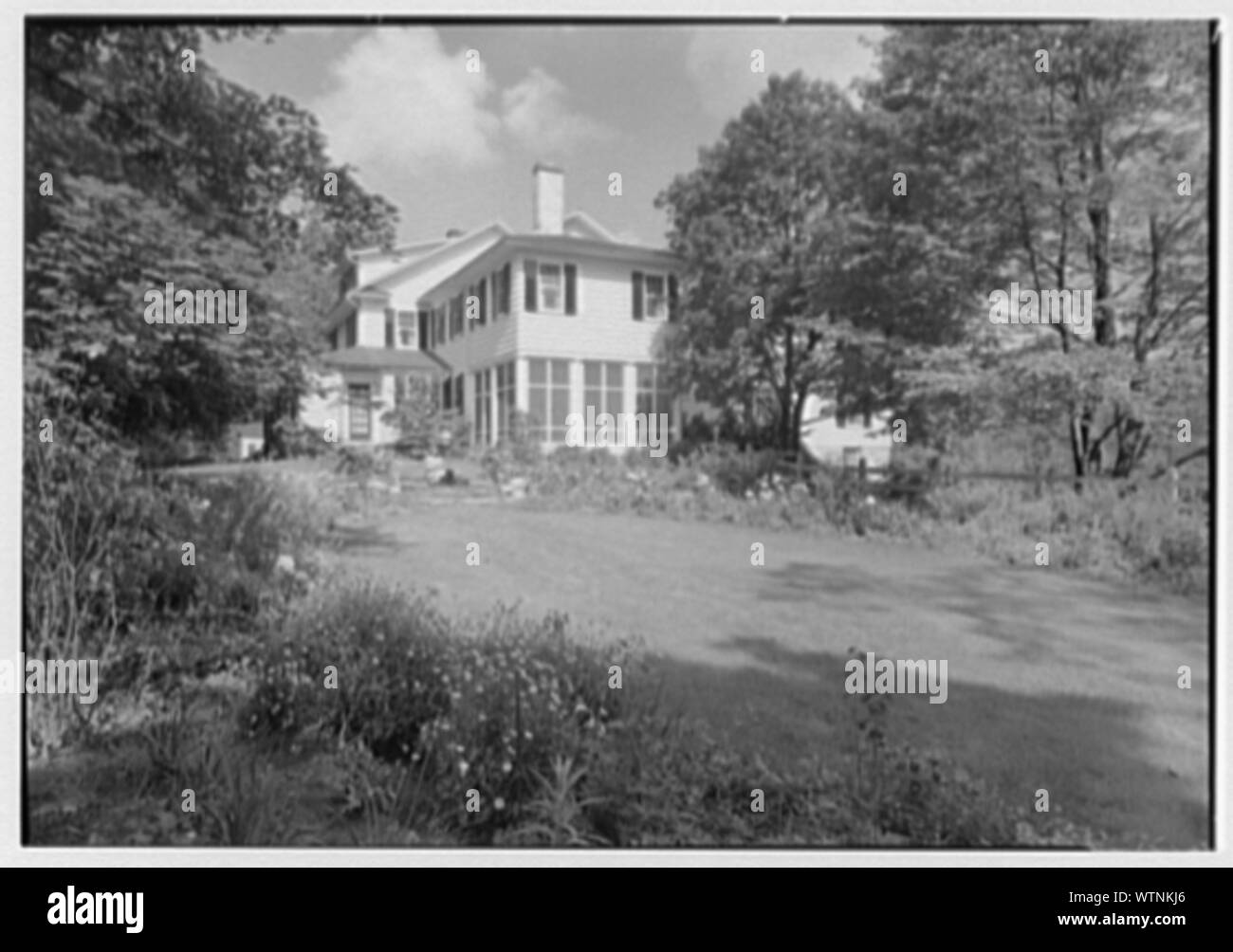 Mr. and Mrs. Richard Rodgers, residence on Black Rock Turnpike, Fairfield, Connecticut. Stock Photo