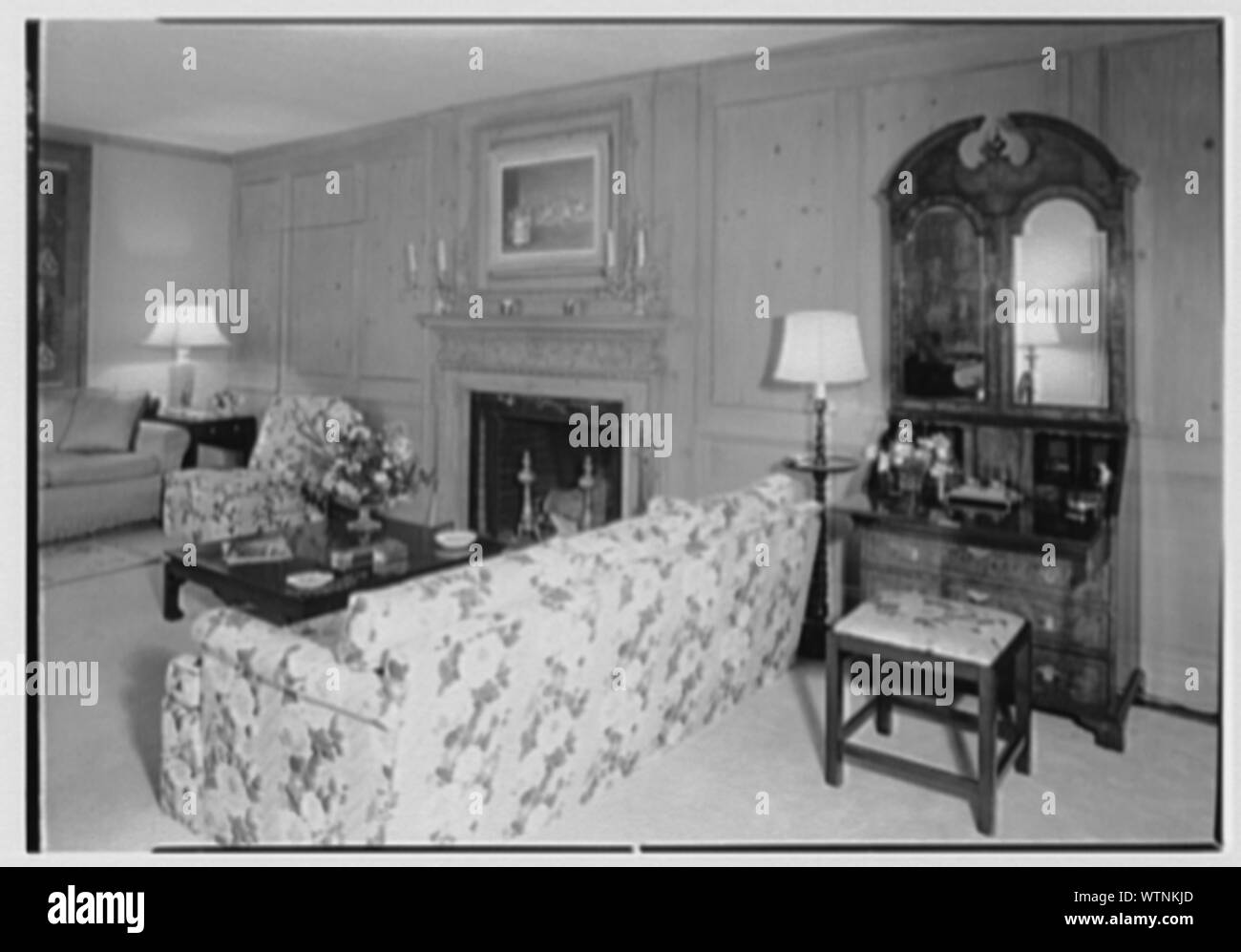 Mr. and Mrs. Richard Rodgers, residence on Black Rock Turnpike, Fairfield, Connecticut. Stock Photo