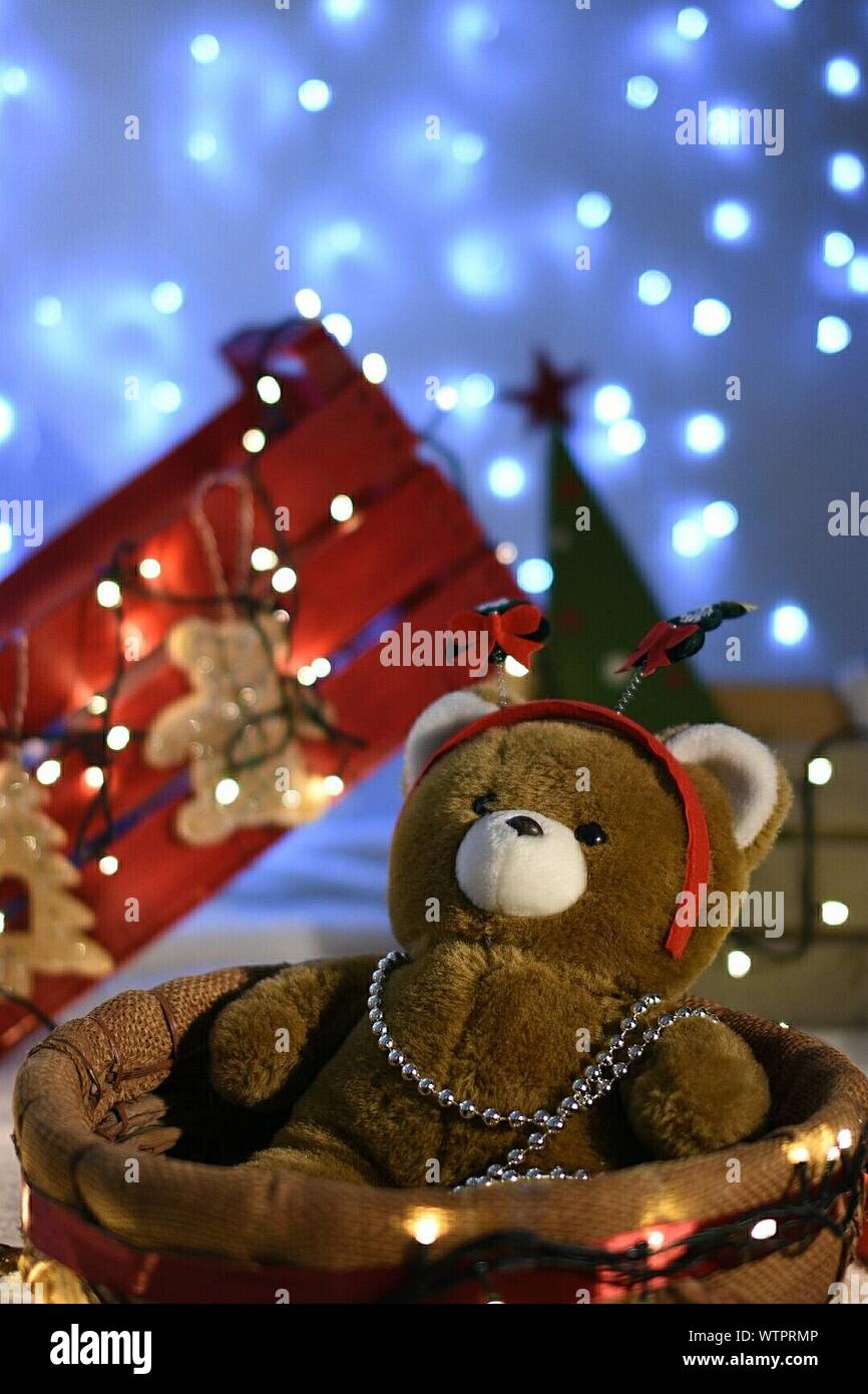Made in Taiwan Details about   10 Fancy Christmas Teddy Bears String Lights 